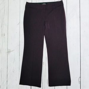 LOFT Julie Custom Stretch Trousers in Dark Purple SZ 12